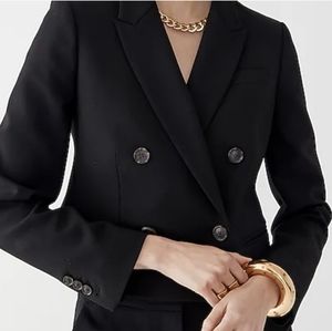 J. Crew Cropped Double Breasted Blazer